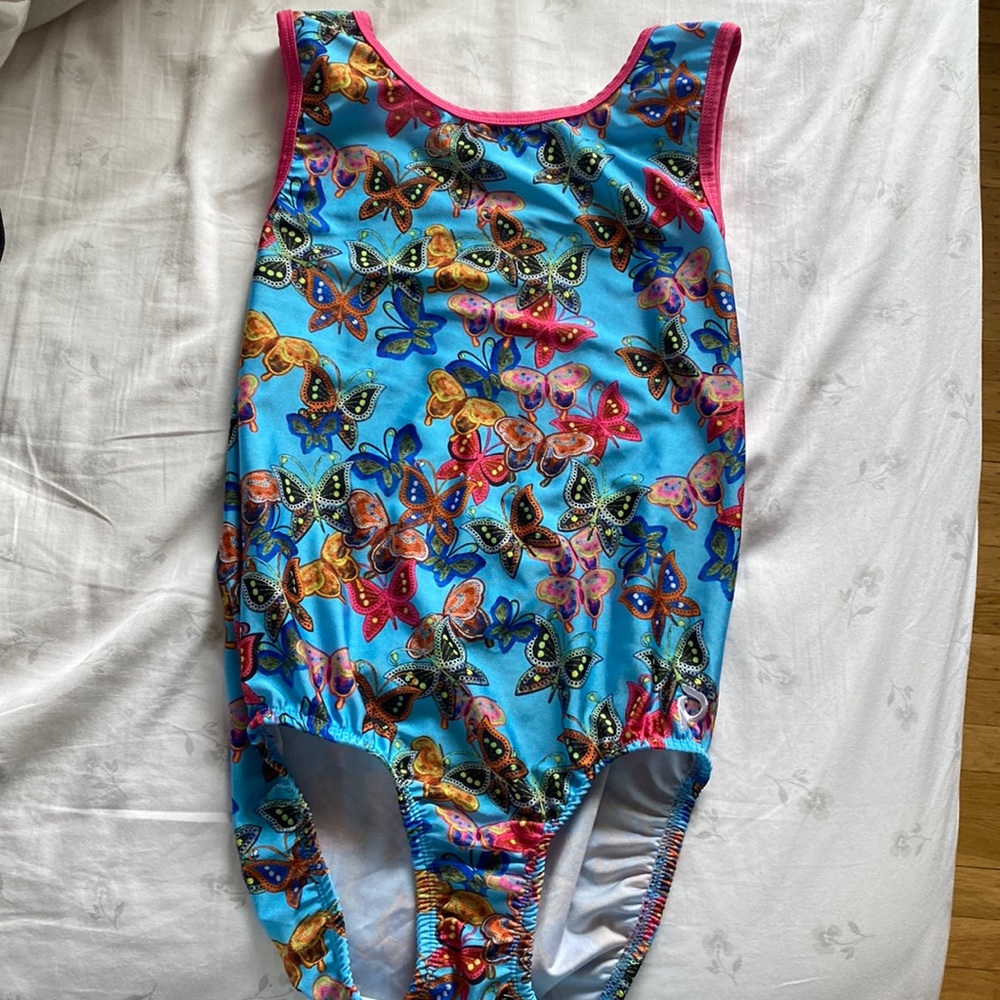 butterfly plum leotard adult large